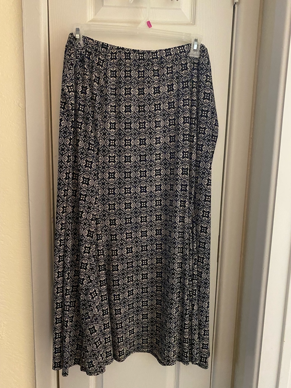 Black & White Printed Maxi Skirt